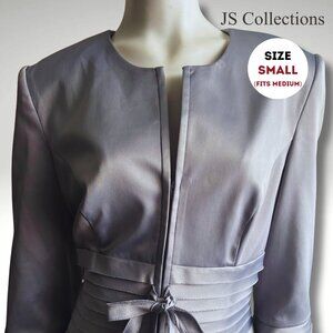 JS Collections Satin Waist-Tie Jacket – Size Small (Fits Medium)